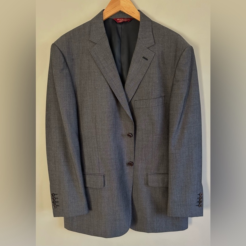 Pronto Uomo Couture Tollegno 1900 Wool Blazer Sport Jacket Gray Sz 44R Italy EUC